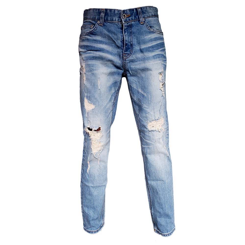 Modified Men's Slim Fit Ripped Jeans (Size: 30) - Okmall