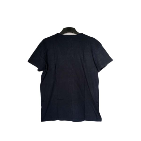 Primark Plain Black Men's V-Neck T-Shirt (Size: L)