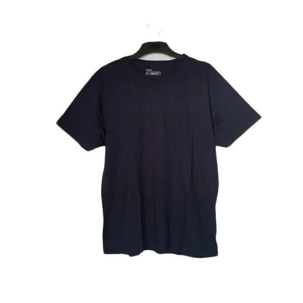 Next Regular Fit Plain Black Men's T-Shirt (Size: XL)